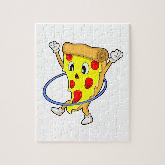 ピザとフィットネスフィットネスタイヤ.PNG ジグソーパズル (縦)