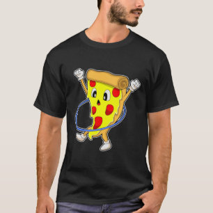 ピザとフィットネスフィットネスタイヤ.PNG Tシャツ