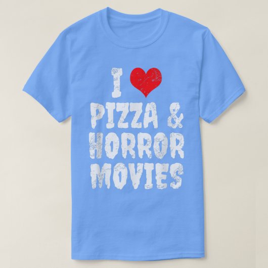 ピザとホラー映画が大好き1061159 Tシャツ (デザイン正面)