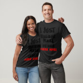 ピザとホラー食べ映画を見たい Tシャツ (ユニセックス)