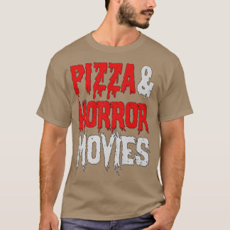 ピザとホラーMoviespizzaホラー愛好家13892935 Tシャツ