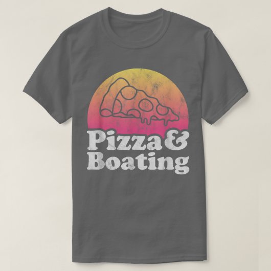 ピザとボート Tシャツ (デザイン正面)