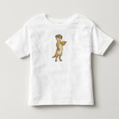 ピザとメルカット トドラーTシャツ (正面)