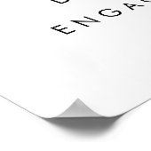 ピザとワインザパーフェクトペア婚約パーティ ポスター (角)