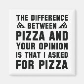 ピザと君の意見 マグネット (正面)