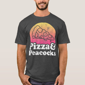 ピザと孔雀または孔雀 Tシャツ