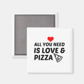 ピザと愛 マグネット (正面/裏面)