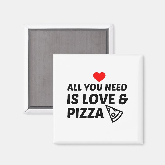 ピザと愛 マグネット (正面/裏面)
