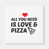 ピザと愛 マグネット (正面)