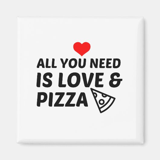 ピザと愛 マグネット (正面)