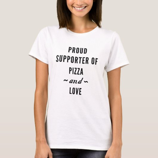 ピザと愛 Tシャツ (正面)