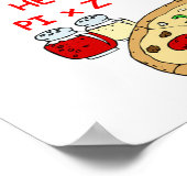 ピザと数学 ポスター (角)
