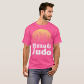 ピザと柔道 Tシャツ (正面フル)