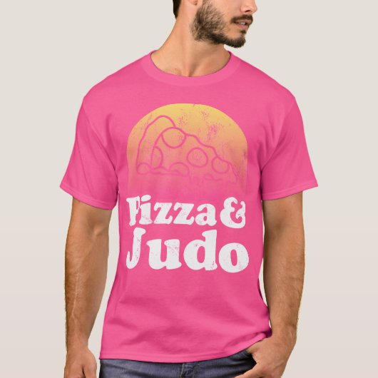 ピザと柔道 Tシャツ (正面)