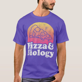 ピザと生物学または生物学先生 Tシャツ