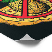 ピザにパイナップルは入らない ポスター (角)