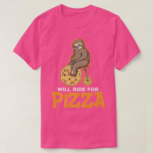 ピザに乗る Tシャツ (デザイン正面)