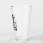 ピザに燃料供給されるサイクリスト タンブラーグラス (左)