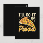 ピザのためならやってやる ポストカード (正面/裏面)