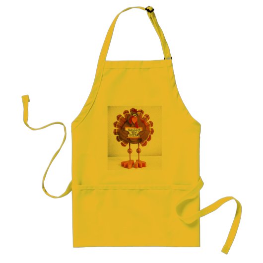 ピザのために送り出して下さい! スタンダードエプロン (正面)