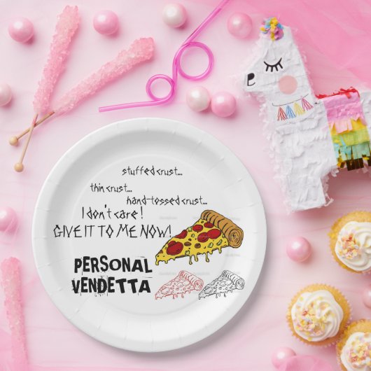 ピザのための個人的な交互復讐の紙ピザプレート! ペーパープレート (パーティー)