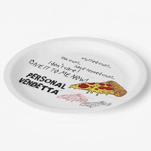 ピザのための個人的な交互復讐の紙ピザプレート! ペーパープレート (アングル)