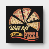 ピザのウィル・リフトおもしろい-ノベルティトレーニング フォトプラーク (正面)