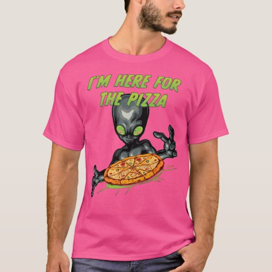 ピザのエイリアン Tシャツ (正面)