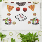 ピザのキッチンハンドタオル キッチンタオル (折り畳み)