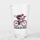 ピザのサイクリストに燃料を供給される タンブラーグラス (正面)