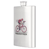 ピザのサイクリストに燃料を供給される フラスク (左)