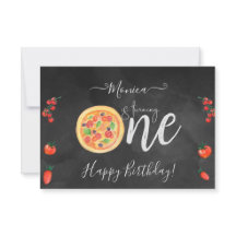 ピザのスライスおもしろい、最初のハッピーバースデー