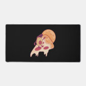 ピザのスライス上のアボカドサーフィンサマーバージョン デスクマット (正面)