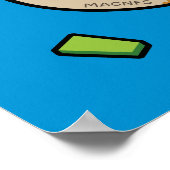 ピザのスライス（トッピング付き） ポスター (角)