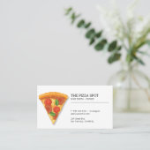 ピザのスライス 名刺 (スタンド正面)