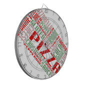 ピザのチャット ダーツボード (正面左)