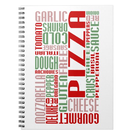 ピザのチャット ノートブック (正面)