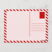 ピザのチャット ポストカード (裏面)