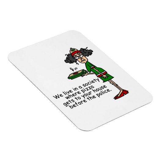 ピザのデリバリーユーモア マグネット (右側)