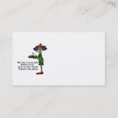 ピザのデリバリーユーモア 名刺 (裏面)