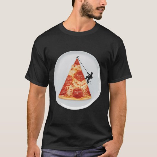ピザのトッピング Tシャツ (正面)