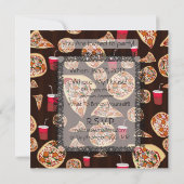 ピザのパターン 招待状 (裏面)