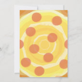 ピザのパーティーだ!ハッピーバースデーパーティの招待状 招待状 (裏面)