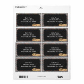 ピザのビジネスラベル ラベル (フルシート)