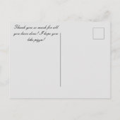 ピザのポストカード ポストカード (裏面)