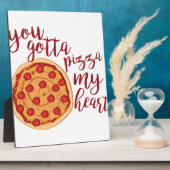 ピザのマイハート フォトプラーク (側面)