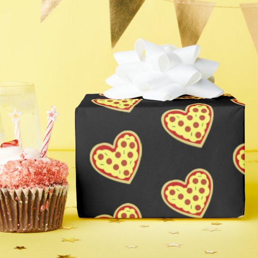 ピザのマイハート ラッピングペーパー (誕生日パーティー)