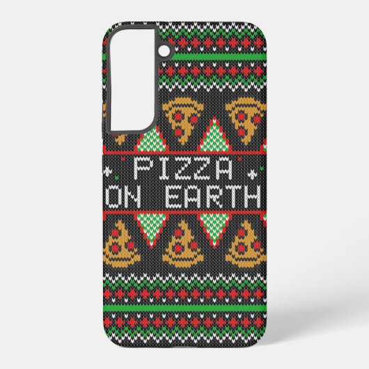 ピザのユーバーイクリスマスセーター SAMSUNG GALAXYケース (裏面)