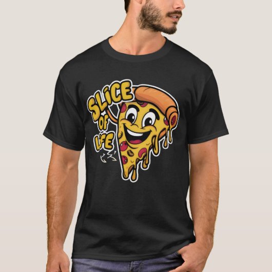 ピザの一切れ Tシャツ (正面)