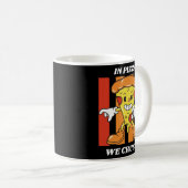 ピザの中で我々は耳を傾ける コーヒーマグカップ (正面右)